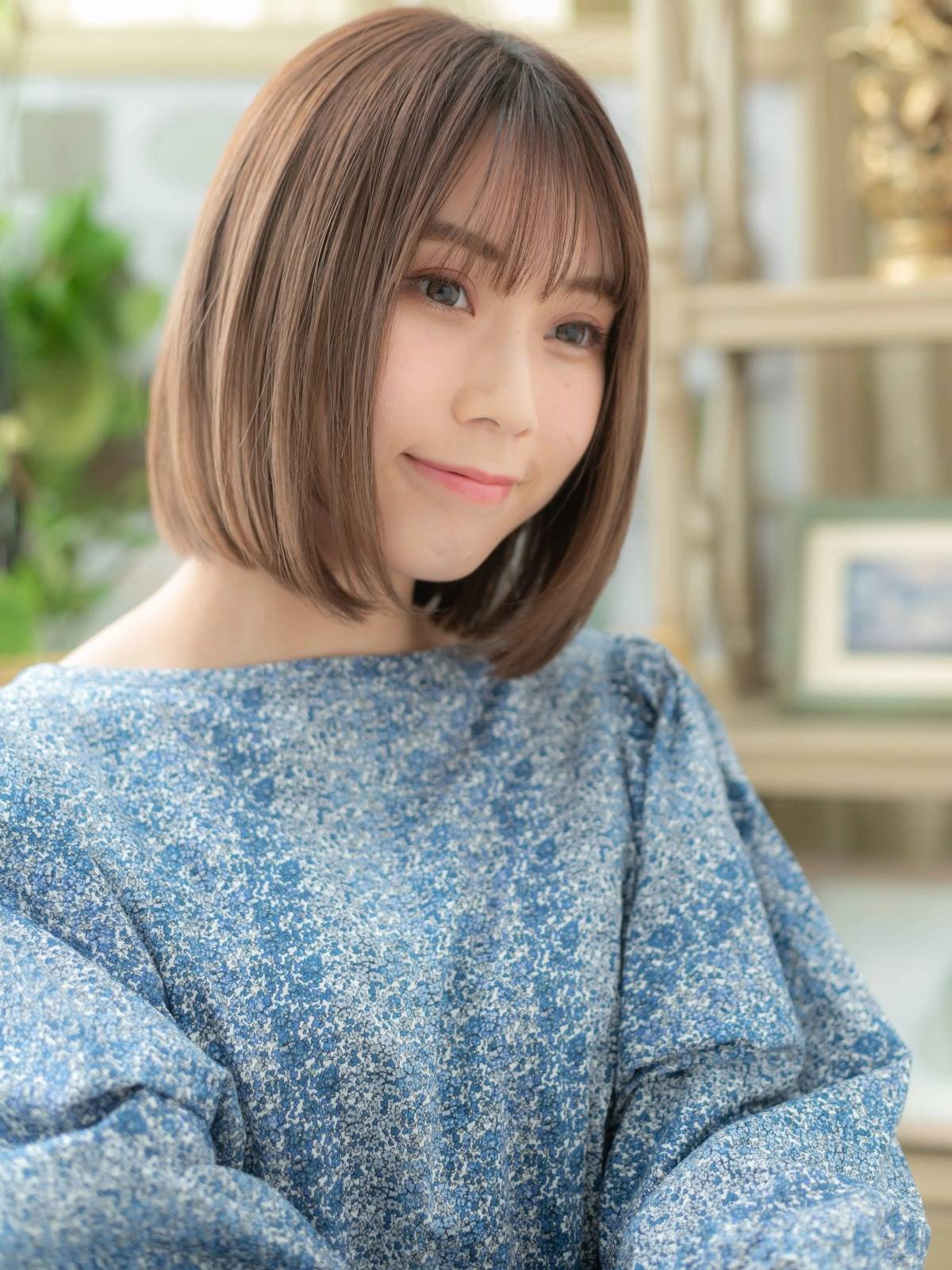 シンプルストレートボブ