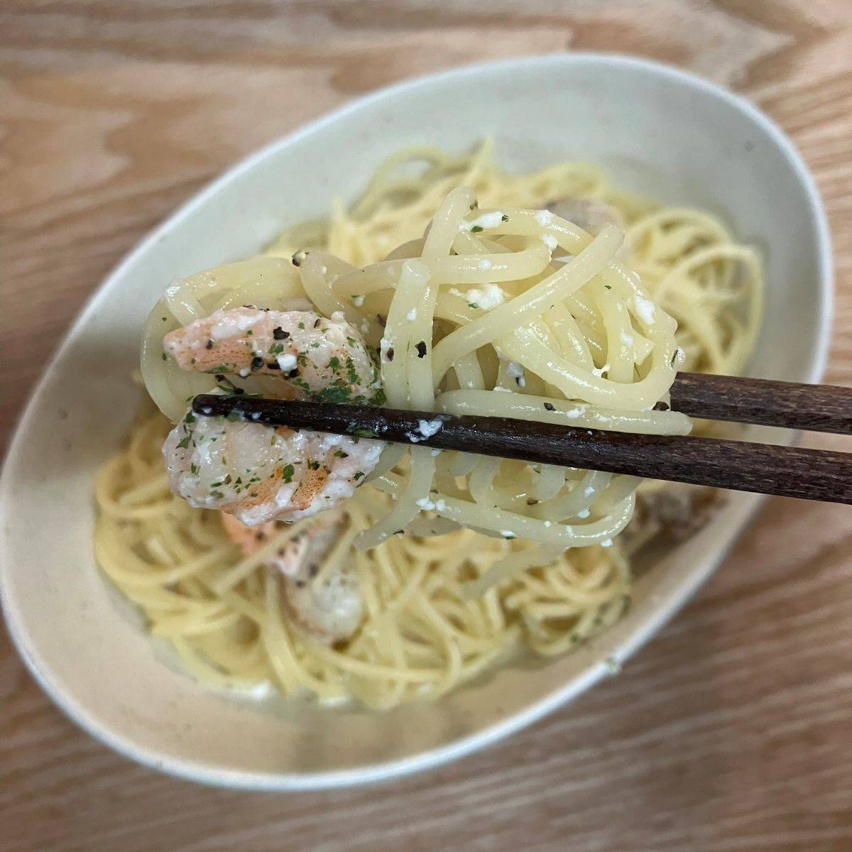 マ・マー公式の「えびとほたてのレモンクリームパスタ」のレシピ