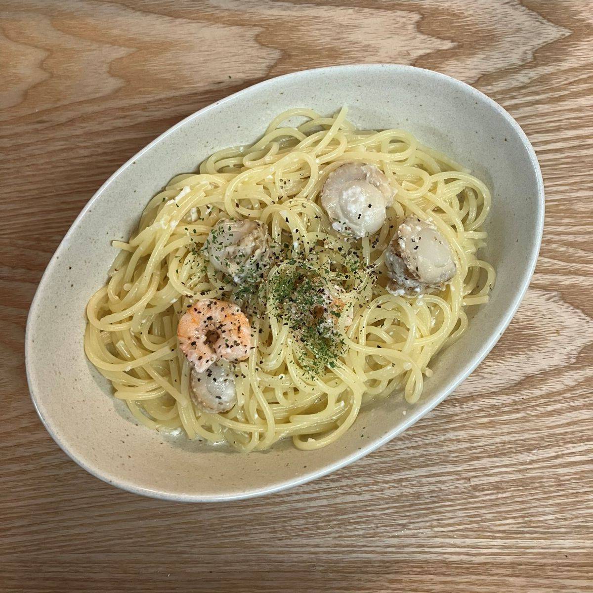 マ・マー公式の「えびとほたてのレモンクリームパスタ」のレシピ