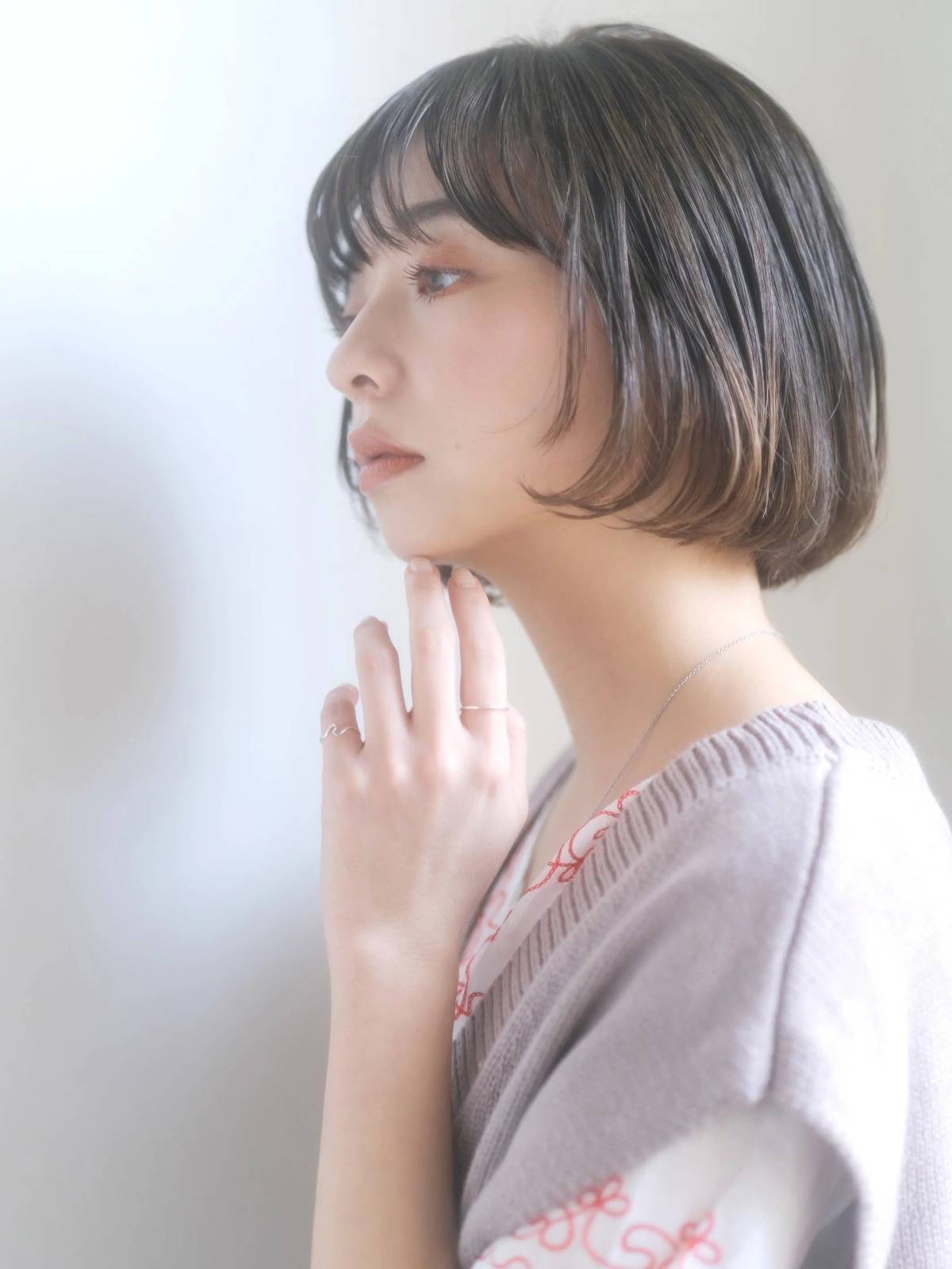 丸みシルエットボブ