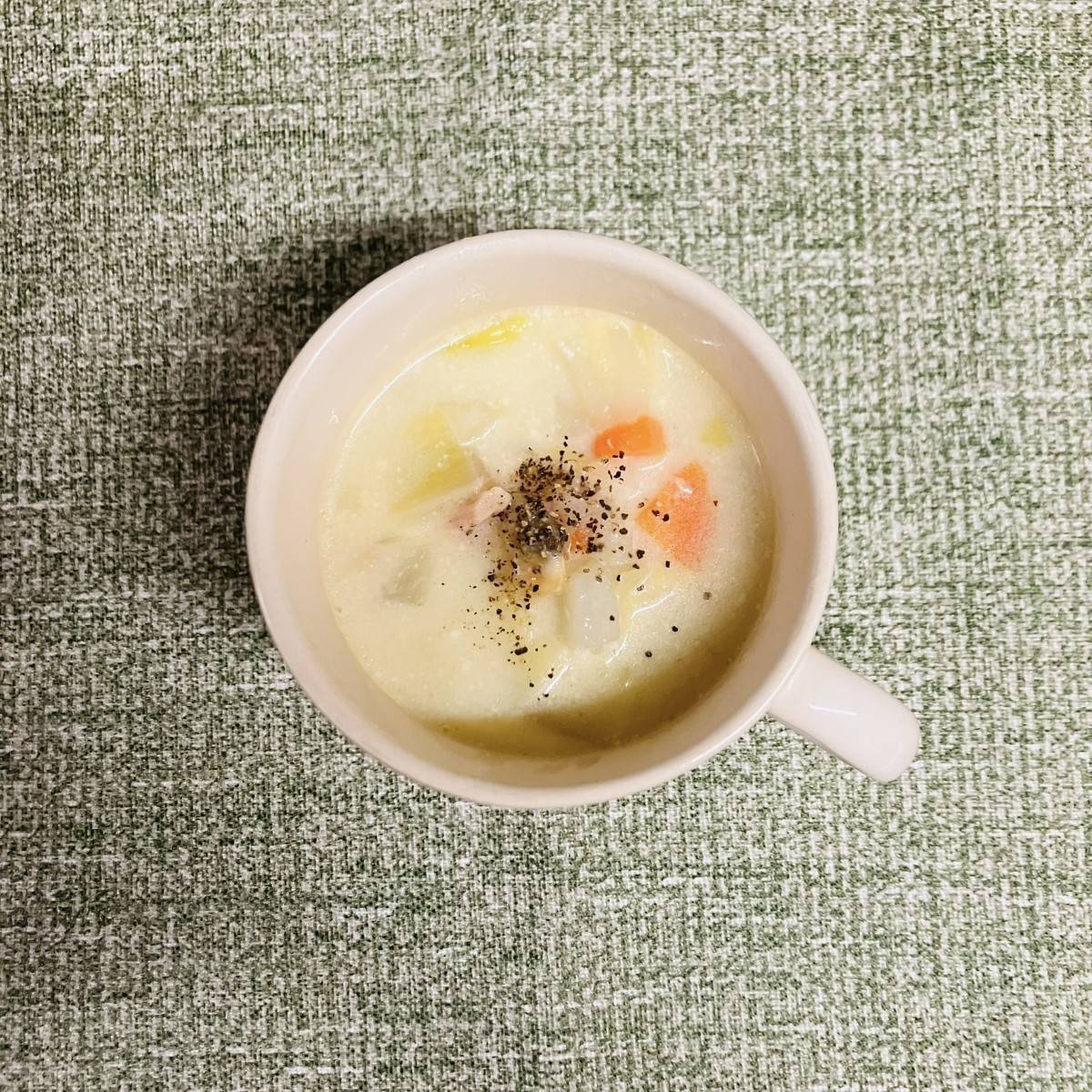 いなば公式の「春野菜をしっかり味わおう!ツナとあさりのクラムチャウダー」のレシピ