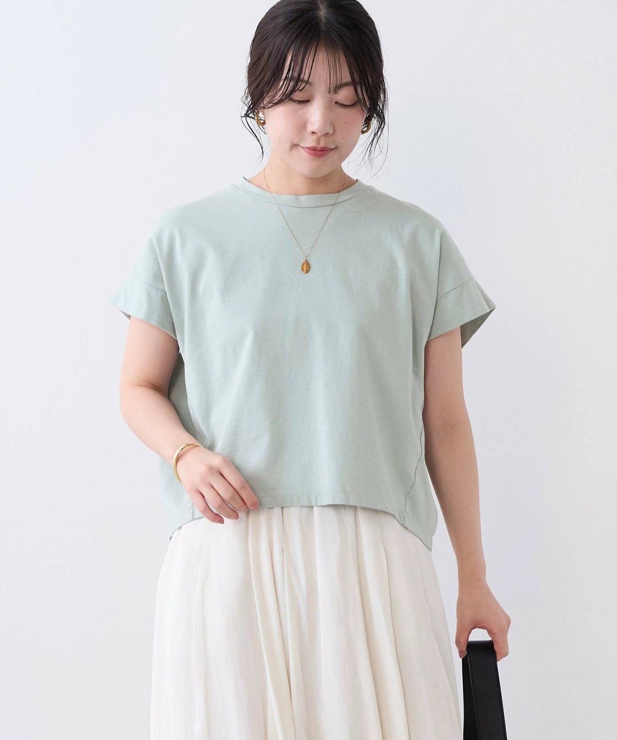 MICA＆DEAL クルーネックワイドスリーブTシャツ