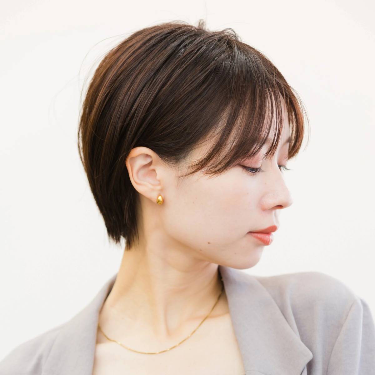 縮毛矯正で作るストレートショート