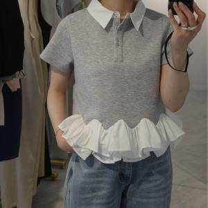 着るだけで映える♡立体フリルで大人フェミニンに「AMELY ペプラムトップス」
