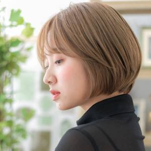 まとまり感丸みボブ 