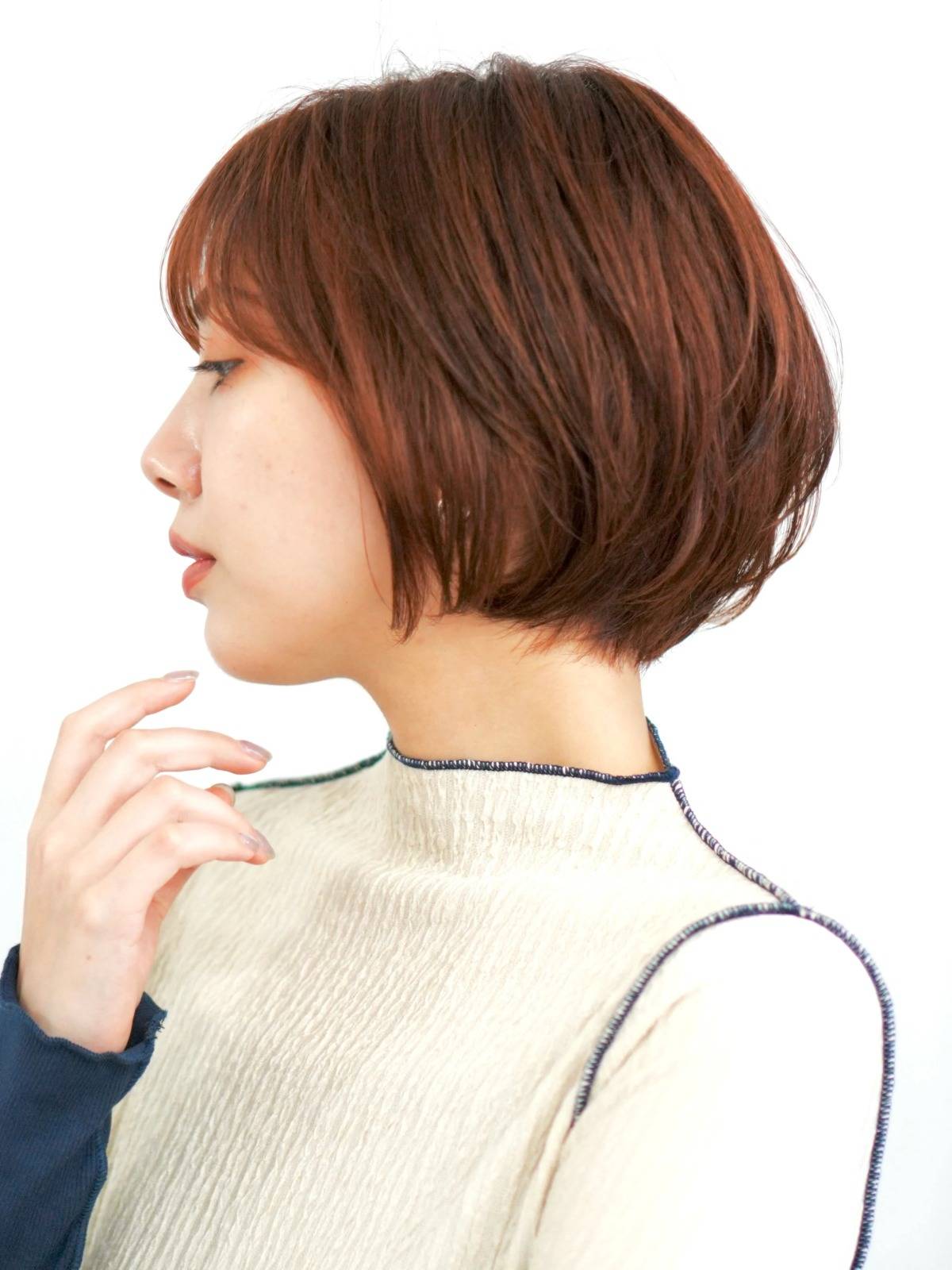 毛先が軽すぎない丸みショート