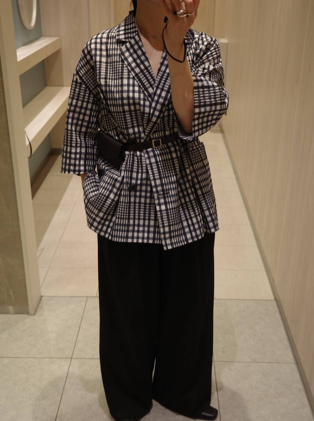 STYLEMIXER シアーチェックジャケット