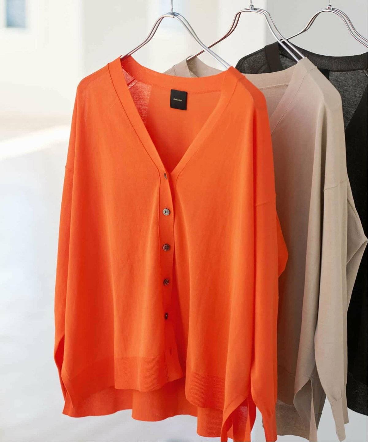 Spick & Span ICE FINE Vネックカーディガン