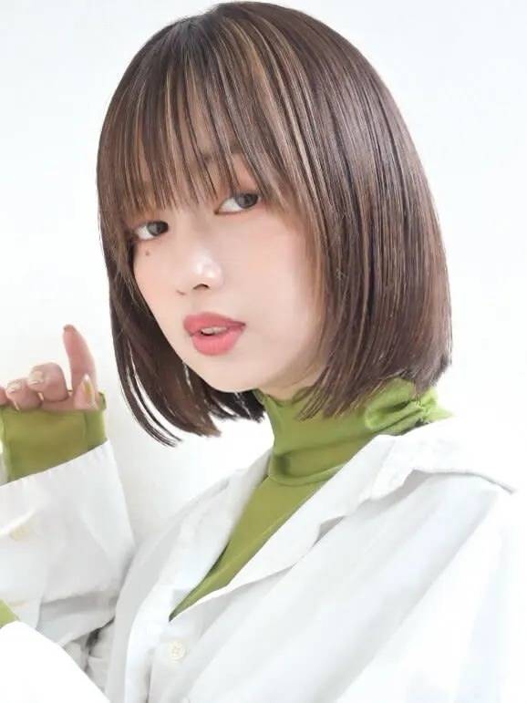 縮毛矯正で作るストレートボブ