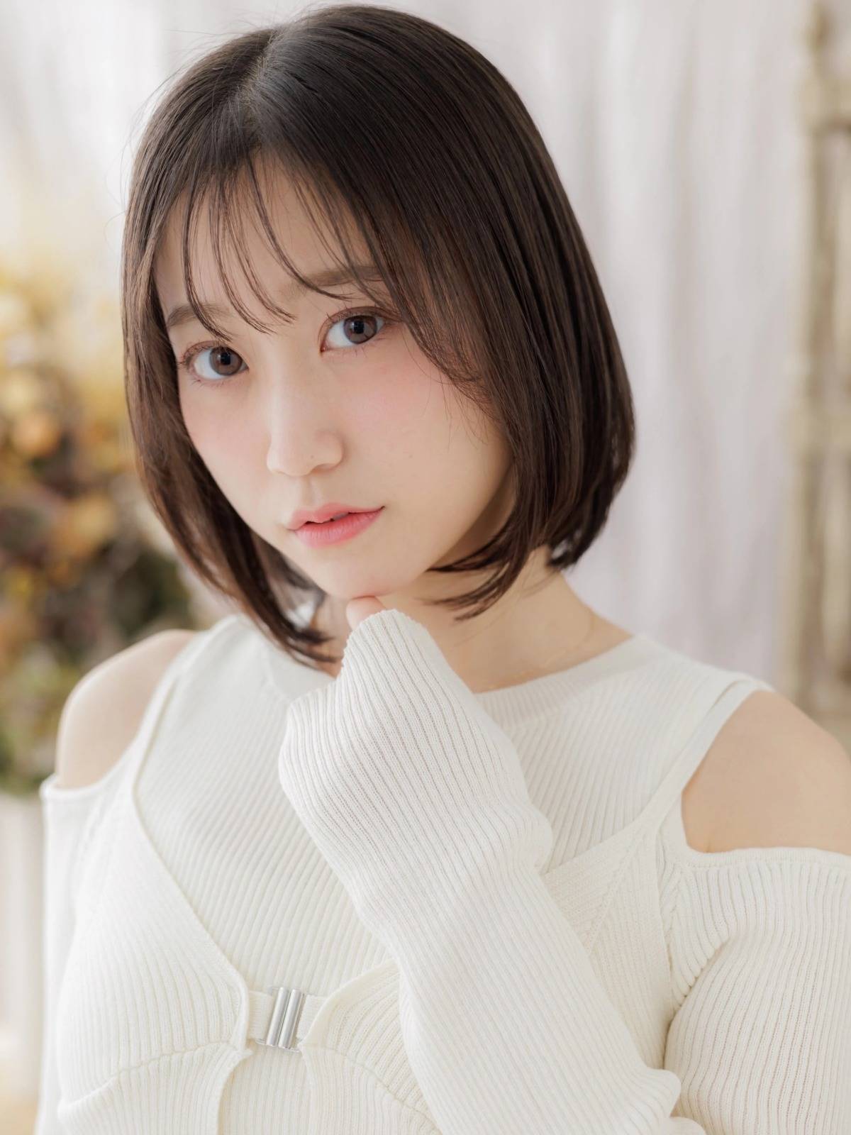 前下がりの大人可愛いボブ