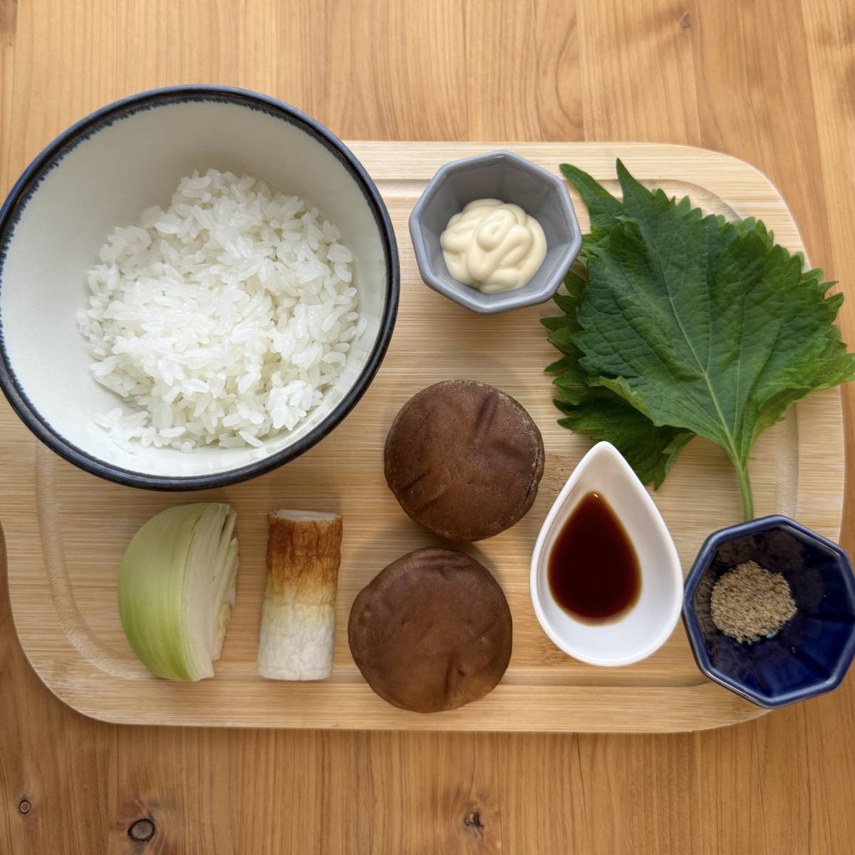 JAグループ公式の「ちくわとしいたけと大葉の野菜おにぎり♪」のレシピ
