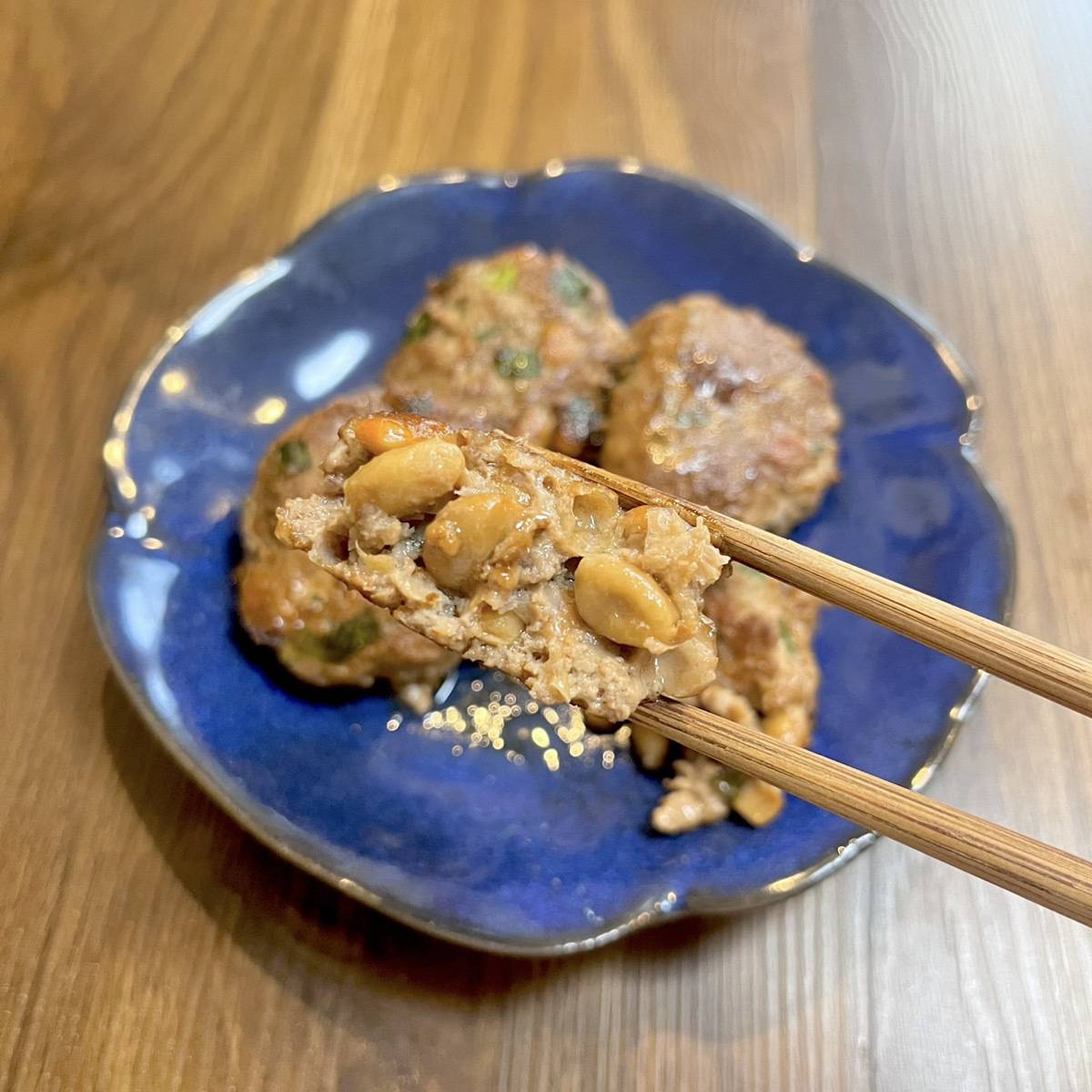 タカノフーズ公式の「納豆つくね」のレシピ