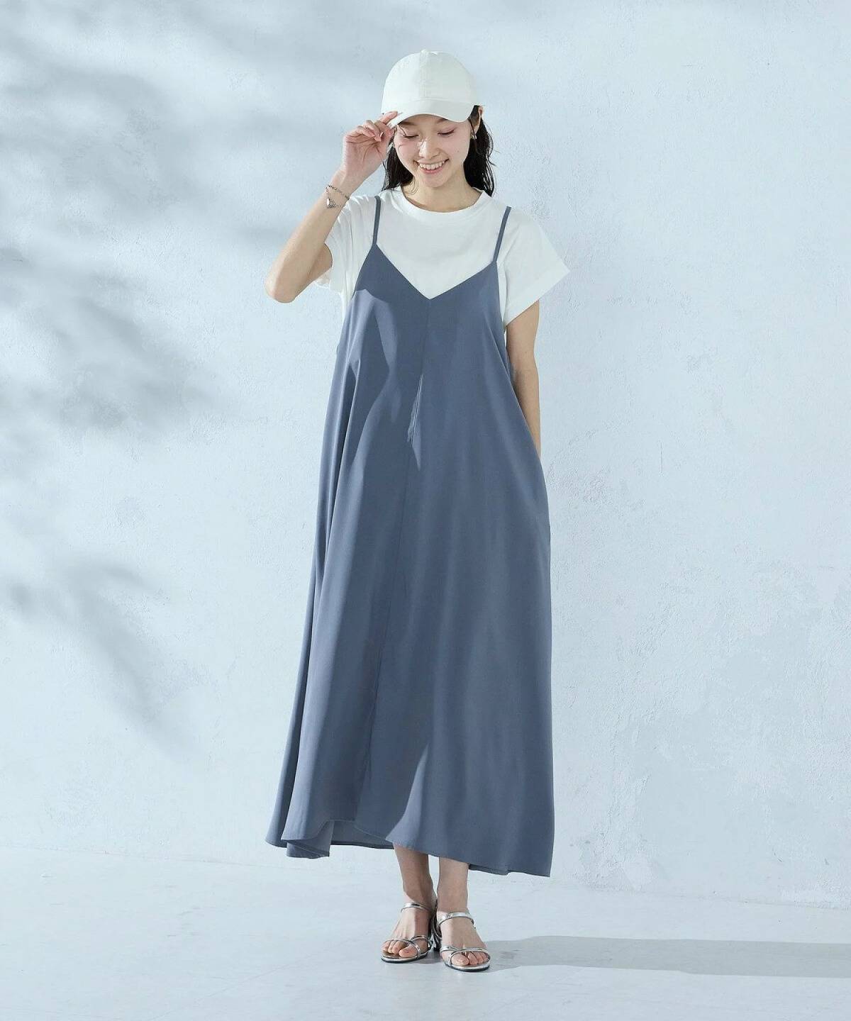 COMME CA ISM 2WAYキャミソールワンピース+Tシャツ