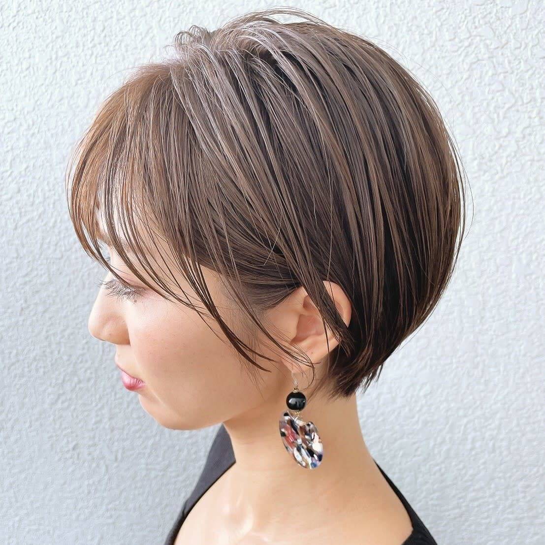 まとまり感耳掛けショート