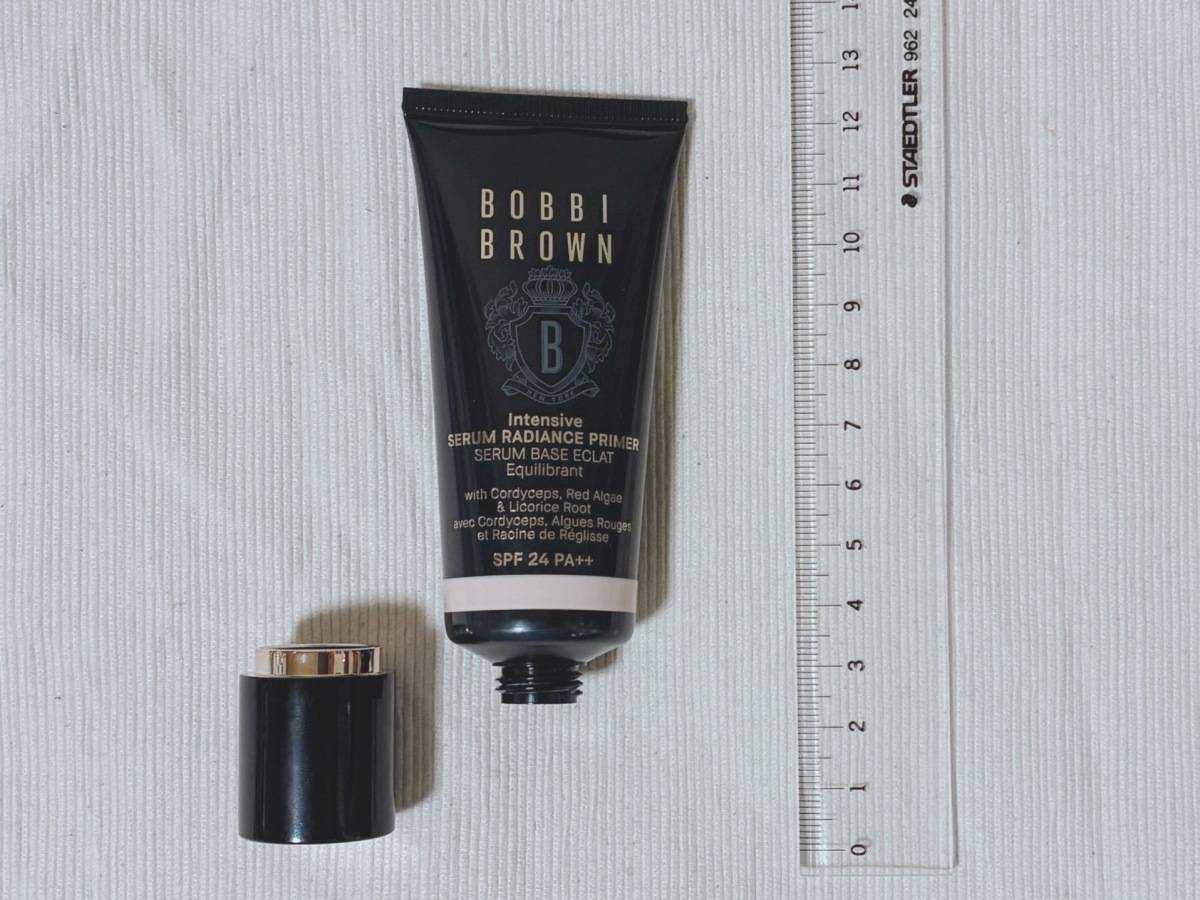 BOBBI BROWN ボビイ ブラウン インテンシブ セラム ラディアンス プライマー ロージー UV化粧下地 本体 キャップ外し 定規 サイズ