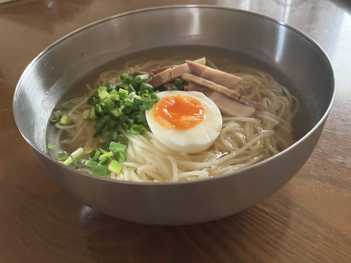 セリアのステンレス冷麺鉢