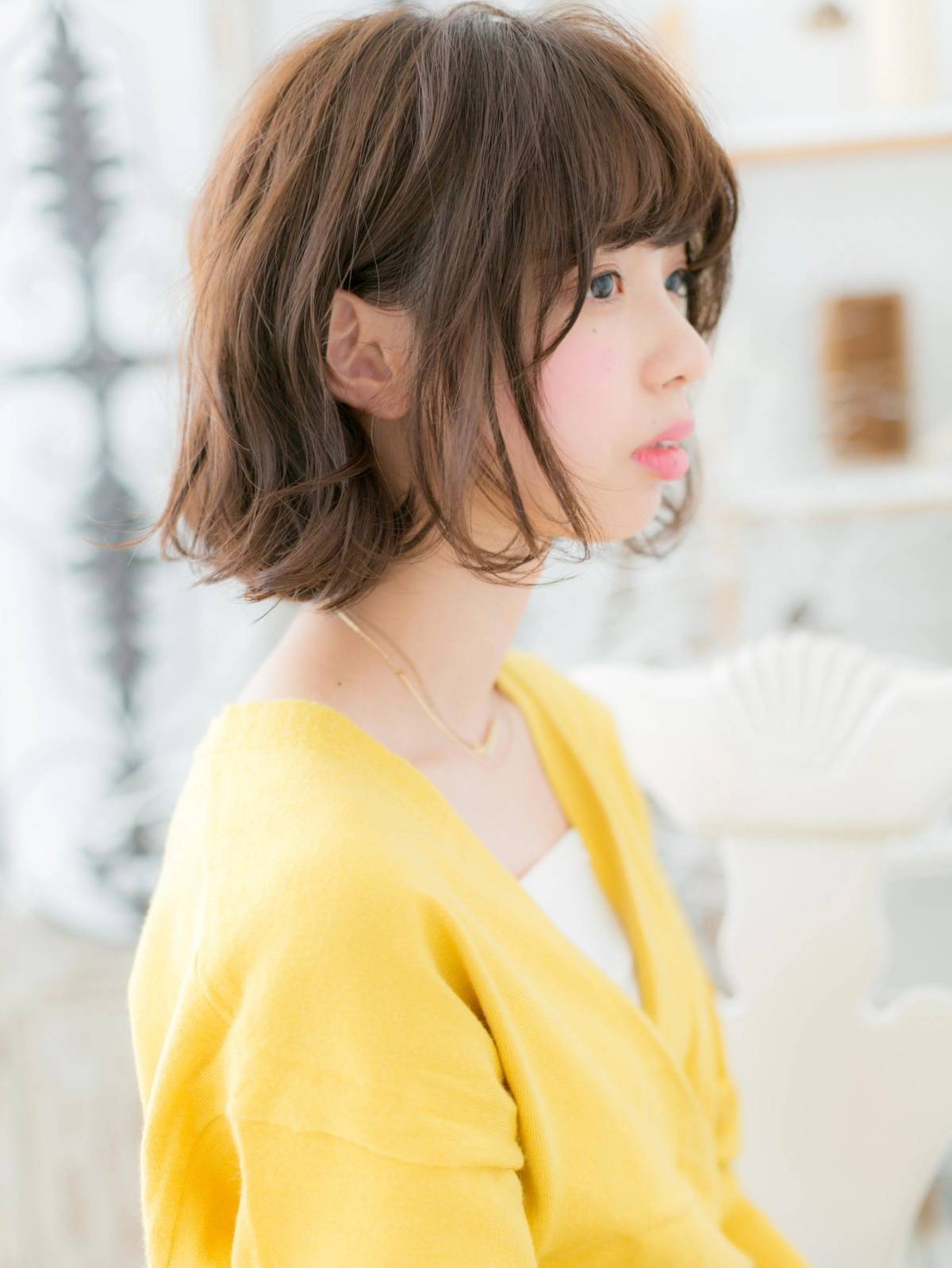 くせ毛を活かすマシュマロボブ