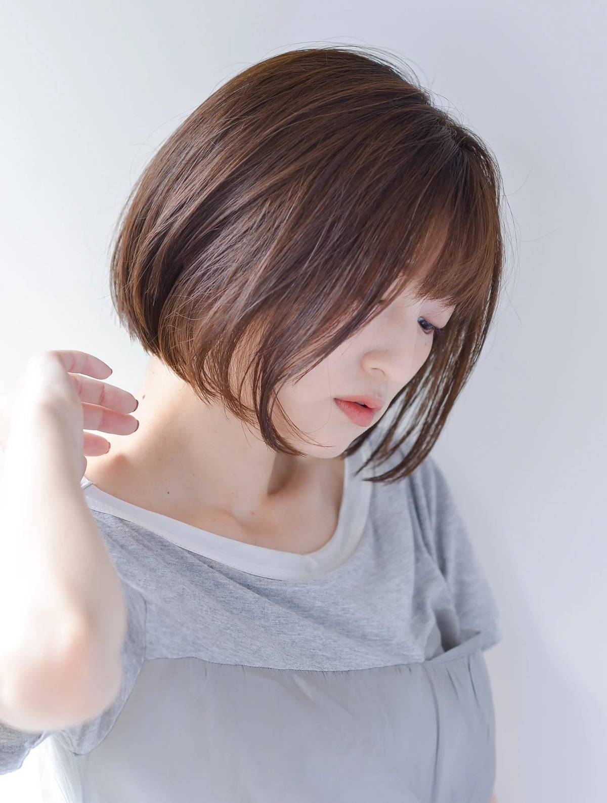あごラインのボブ