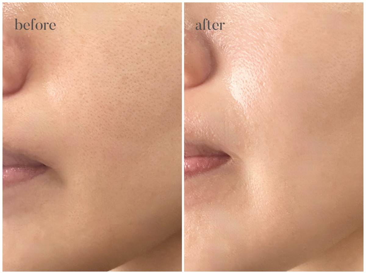 WELEDA　エーデルワイスUVバリアクリームの仕上りイメージ