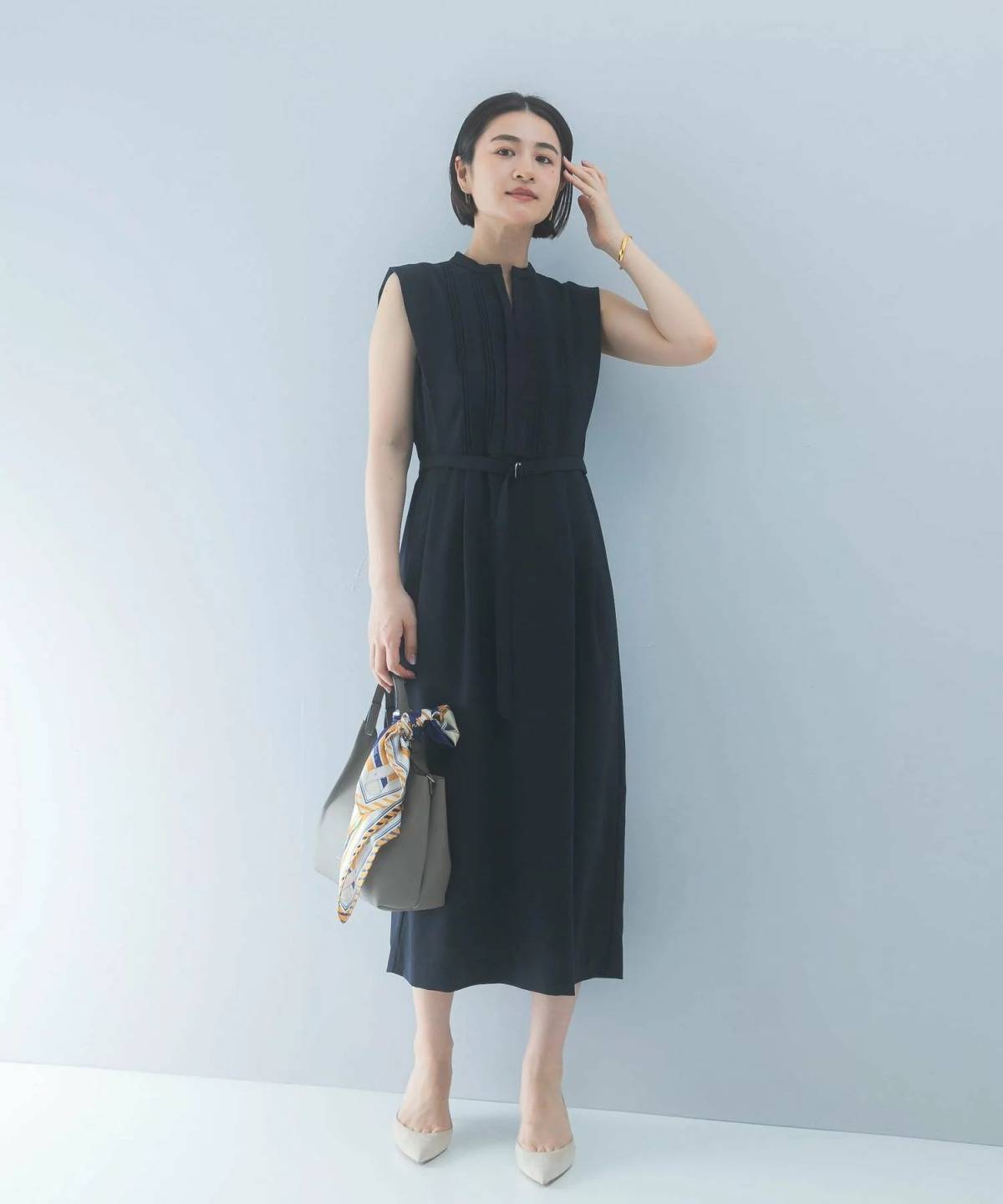 URBAN RESEARCH ROSSO クールタッチ 防シワストレートワンピース