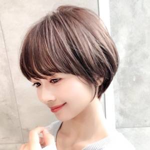  上品な丸みショートボブ 