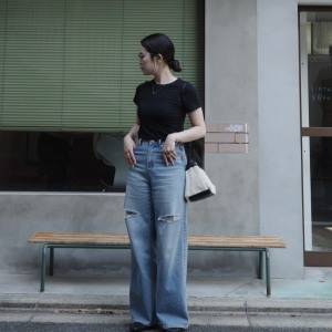 一枚は持っておきたい。黒なら引き締め効果も【UNIQLO】ミニT