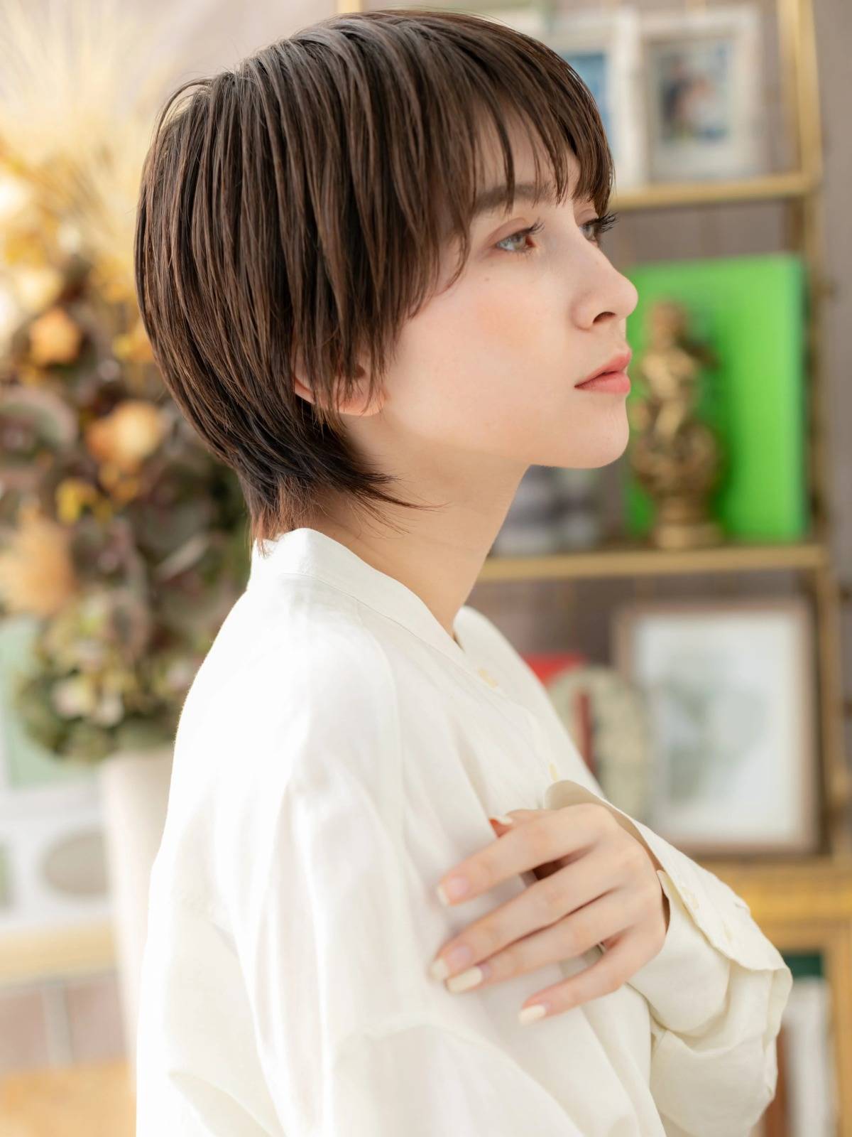 襟足長めショート