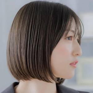  黒髪まとまり感ボブ 