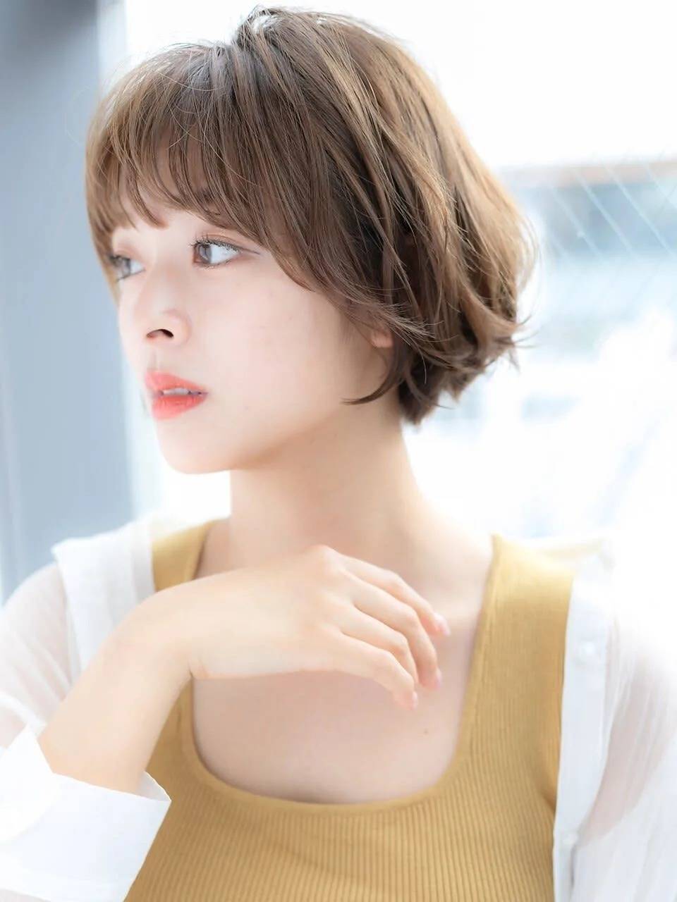 やわらか質感のラフショート