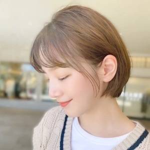  やわらか丸みボブ 