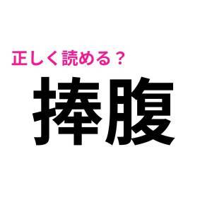  捧腹 