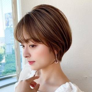  まとまり感丸みボブ 
