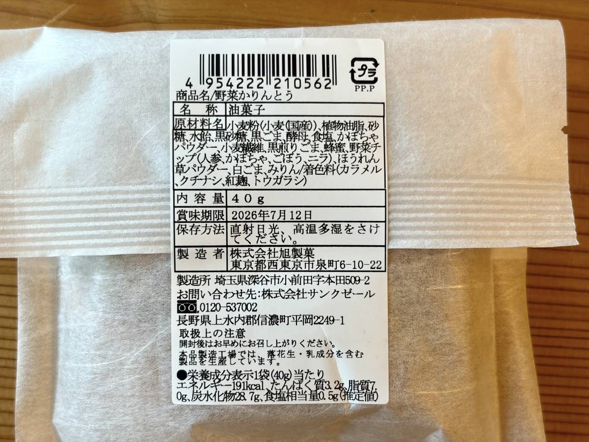 成分表