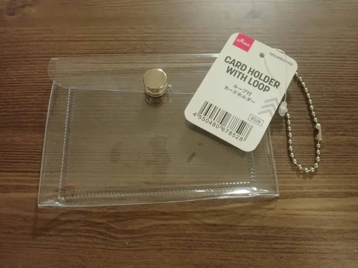 DAISO(ダイソー)：ループ付カードホルダー