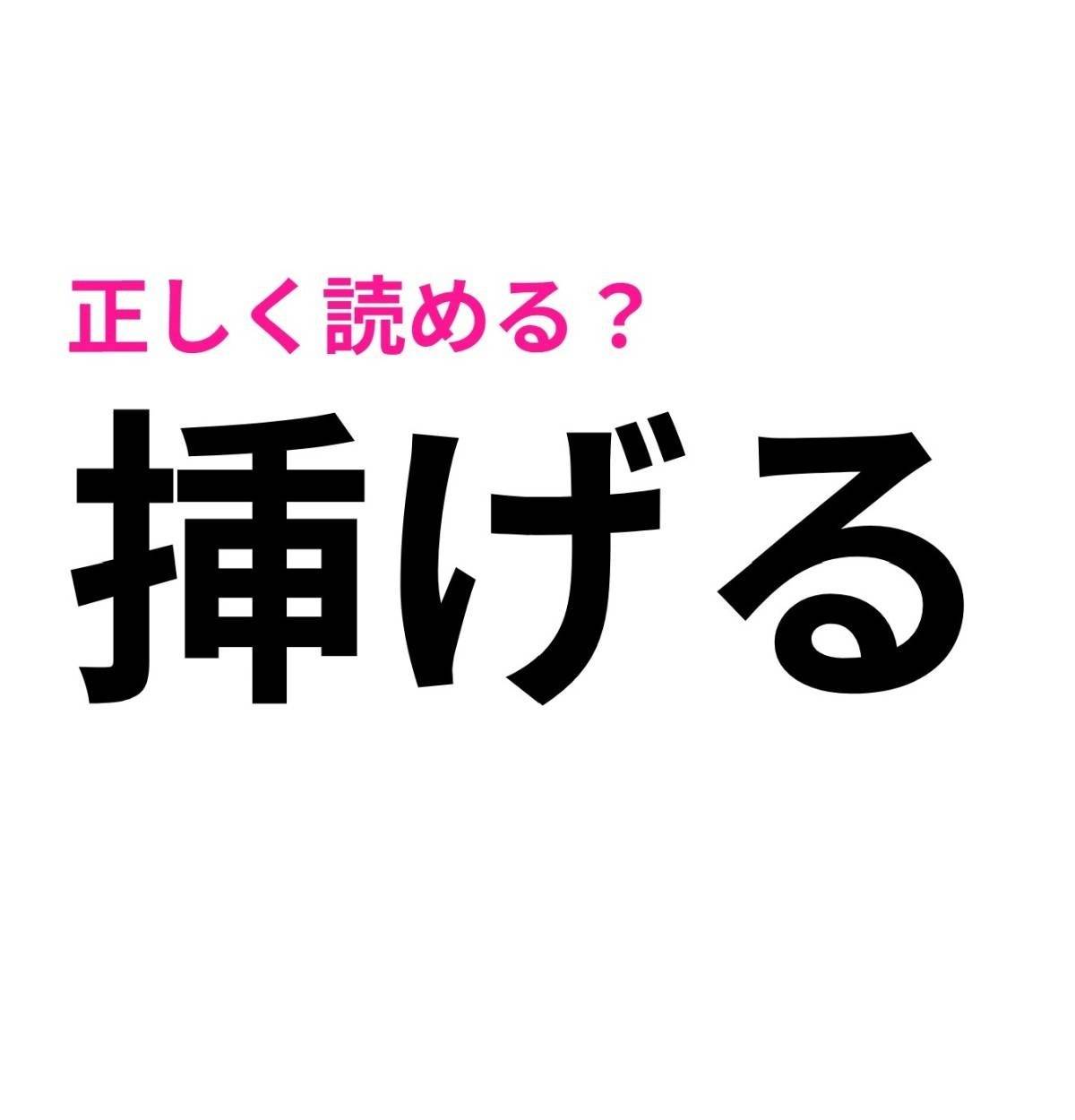 挿げる