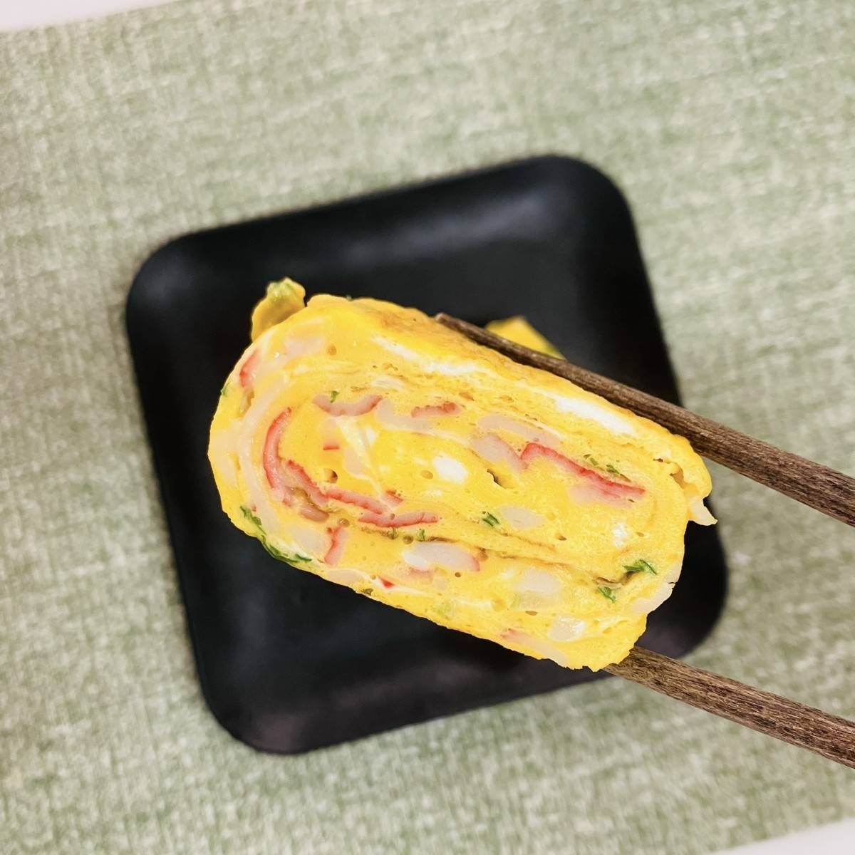 いちまさ公式の「ふわふわ甘いカニかま玉子焼き」のレシピ