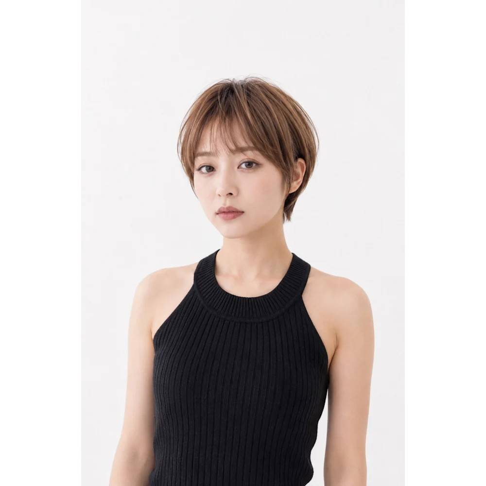 スッキリとした耳掛けショート