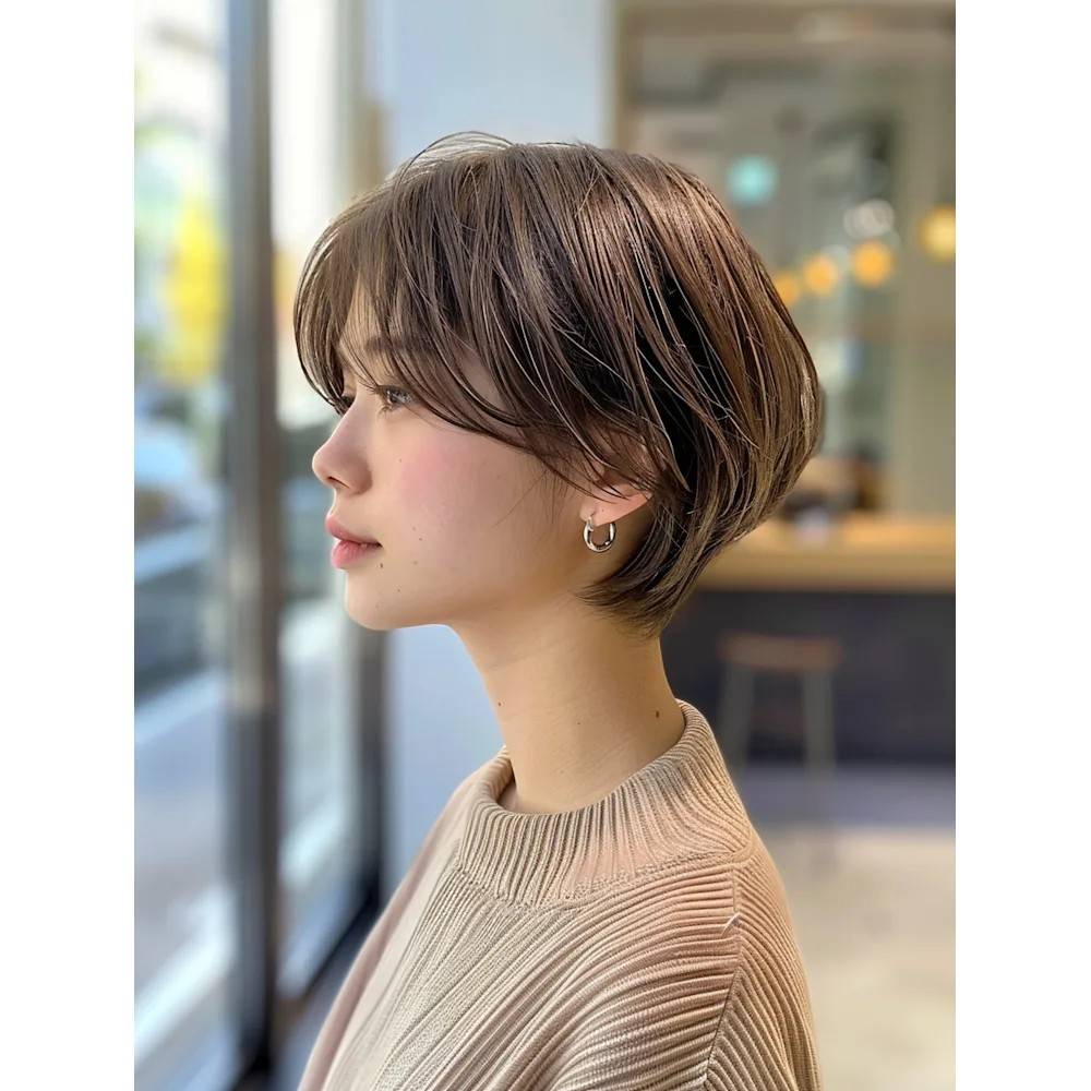 襟足スッキリ小顔ショート