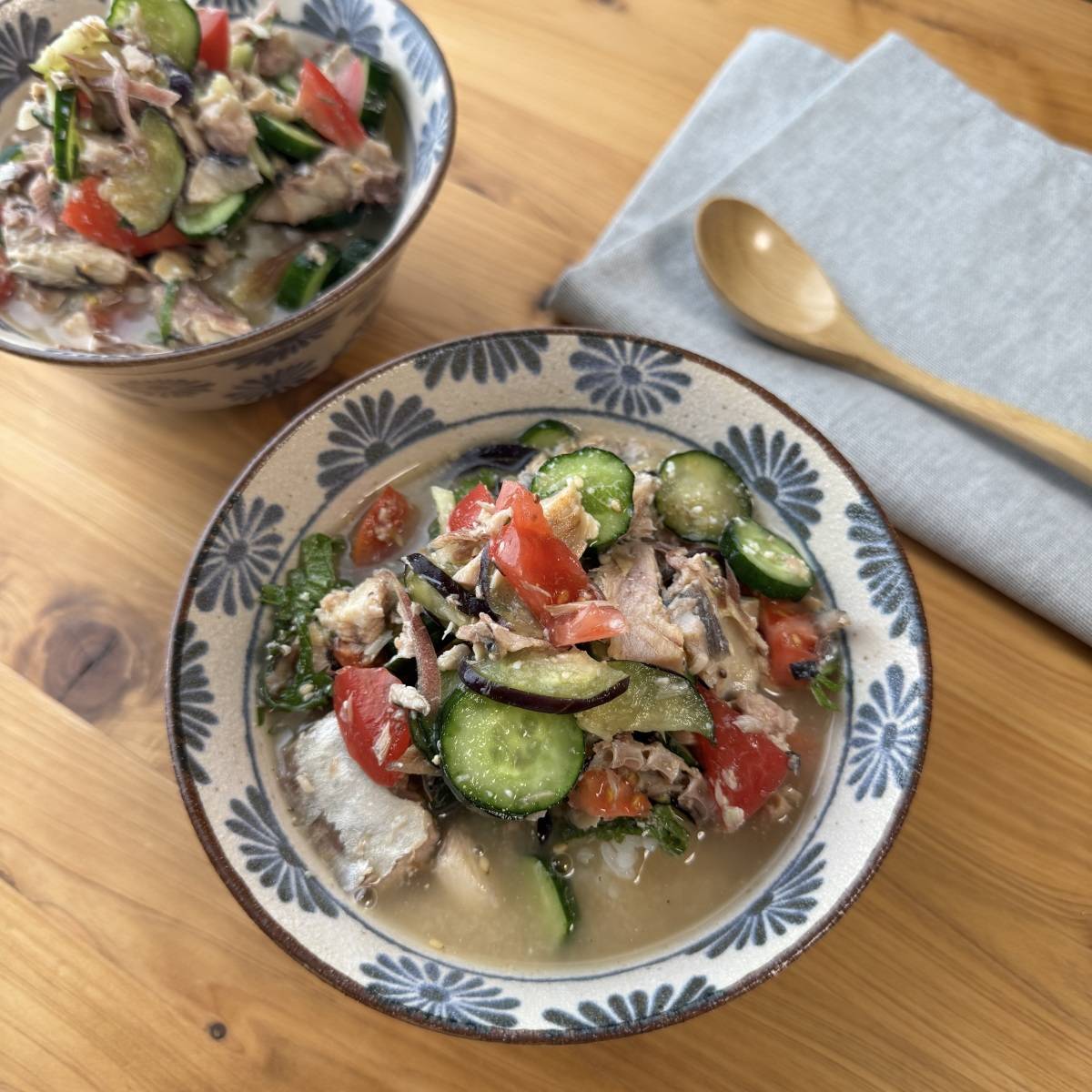 JAグループ公式の「夏野菜でcool-vege茶漬け」のレシピ