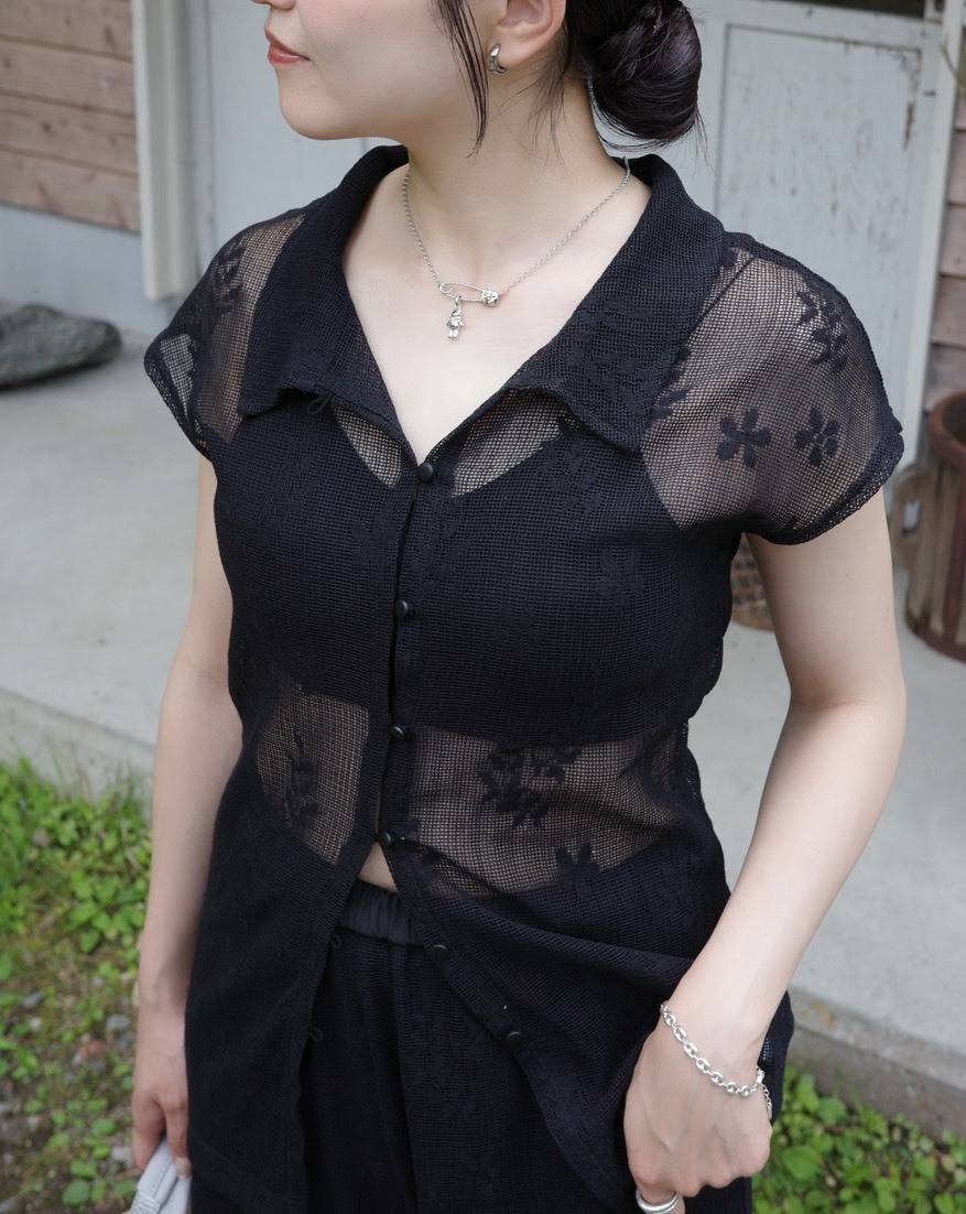 SELECT MOCA シアー刺繍セットアップ