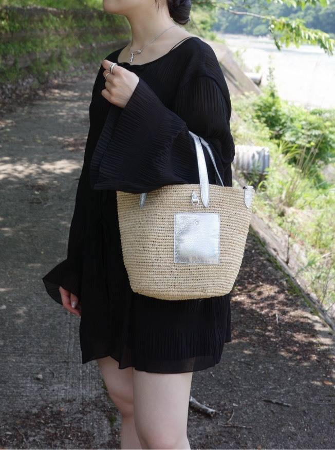 SALON DE ALFURD TOKYO「マダガスカルラフィア かごトートバッグ Sサイズ」