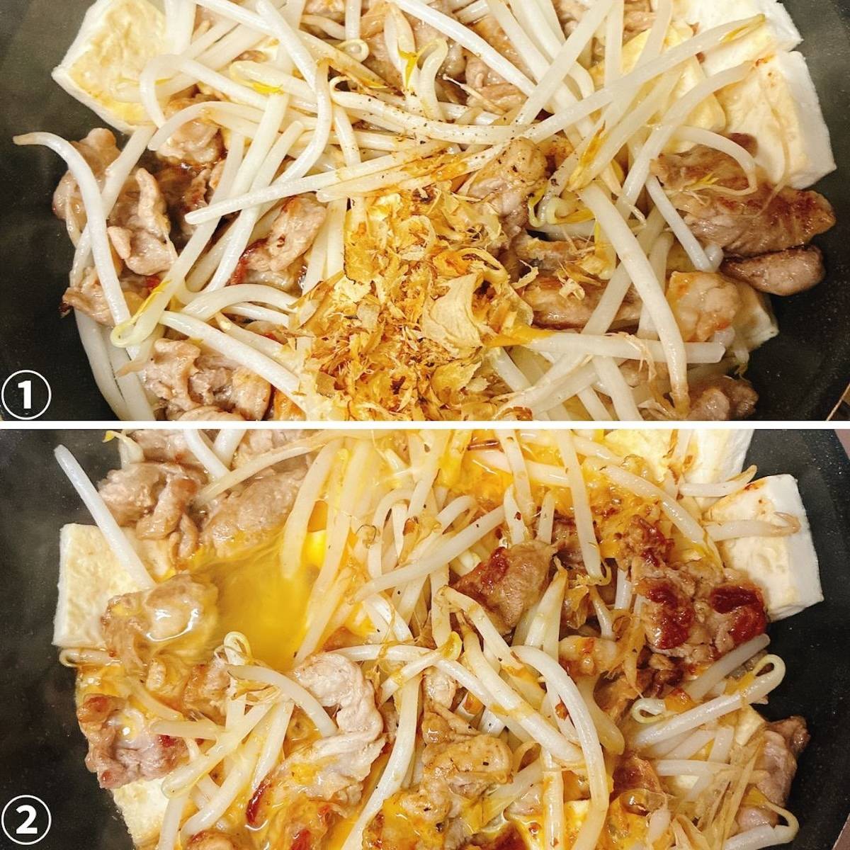 JAグループ公式の「もやしと豚肉長ネギの豆腐チャンプルー」のレシピ