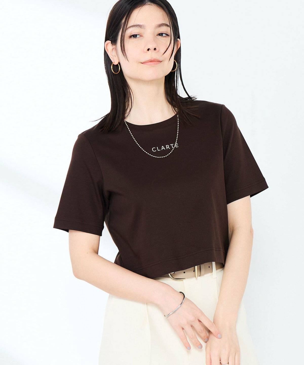 SHIPS FIRST DOWN:<撥水>エンブロイダリー ロゴ Tシャツ