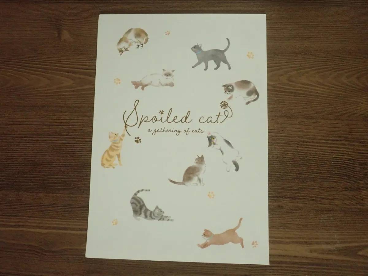 DAISO(ダイソー):便箋(ノーブルコレクション、ネコ、16枚)