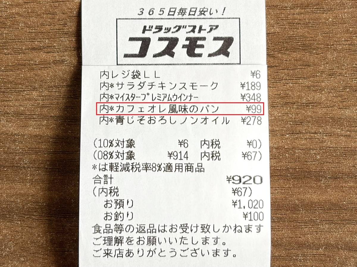 コスパが抜群によい新作パンを発見！