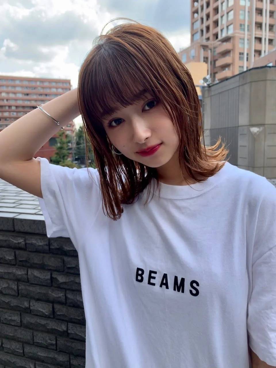 外ハネロングボブ