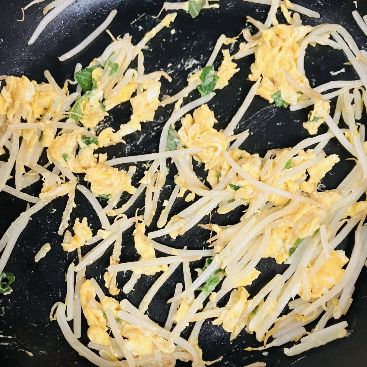 JAグループ公式の「大葉ともやしのたまご炒め」のレシピ