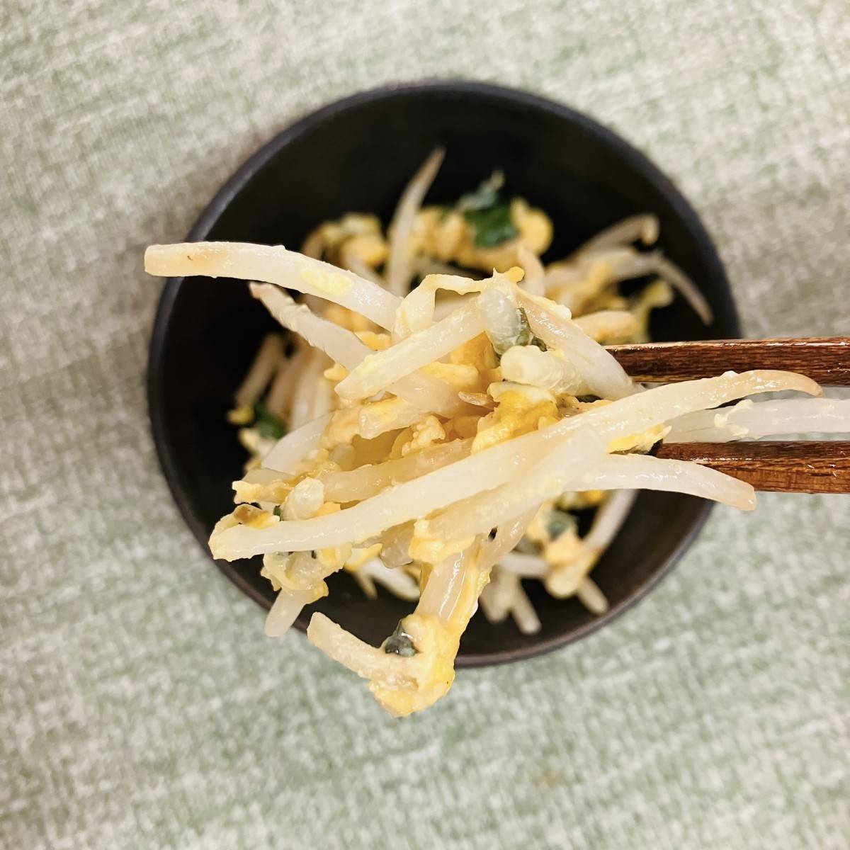 JAグループ公式の「大葉ともやしのたまご炒め」のレシピ