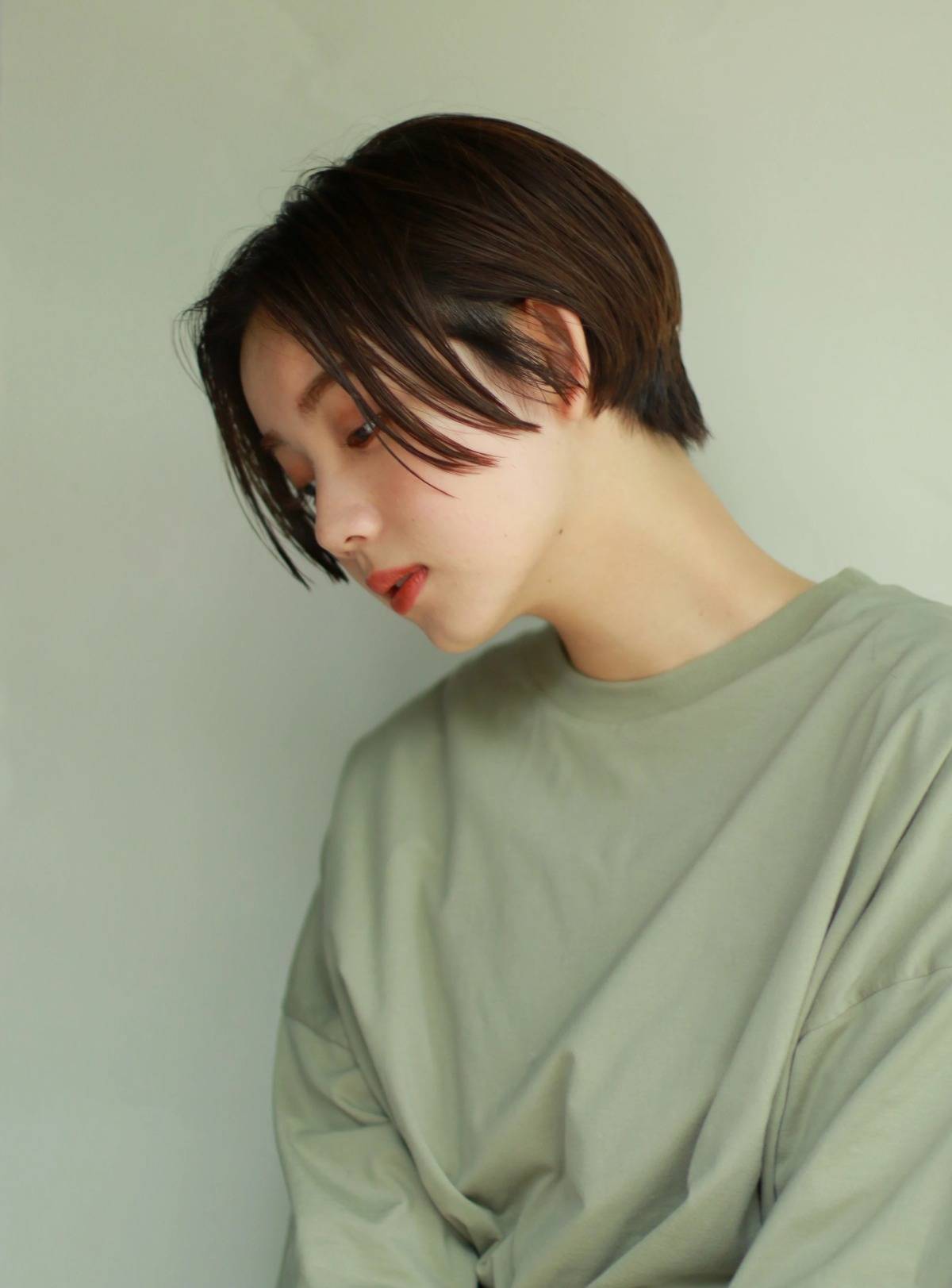 センターパート×ウェットショート