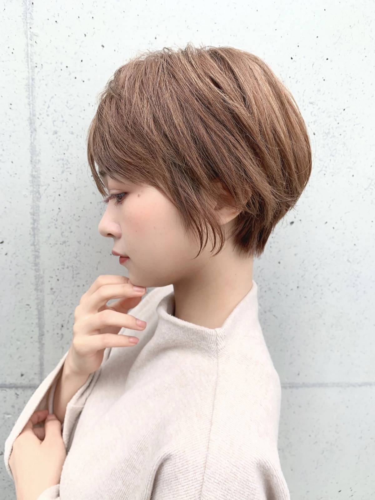シルエットがきれいなこなれショート